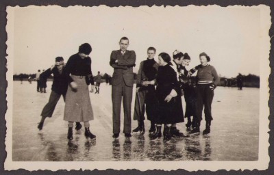 Winter 1936 IJzeren man in Geldrop
